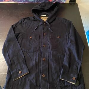 Ted Baker Black Buttoned up Hoodie
